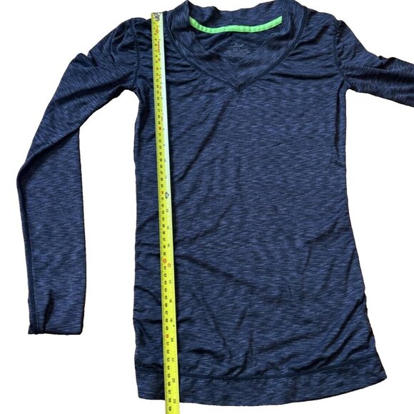 Cuddl Duds Flex Fit Womens Sz XS Gray Long Sleeve Athletic Active V-neck Top - Picture 6 of 6